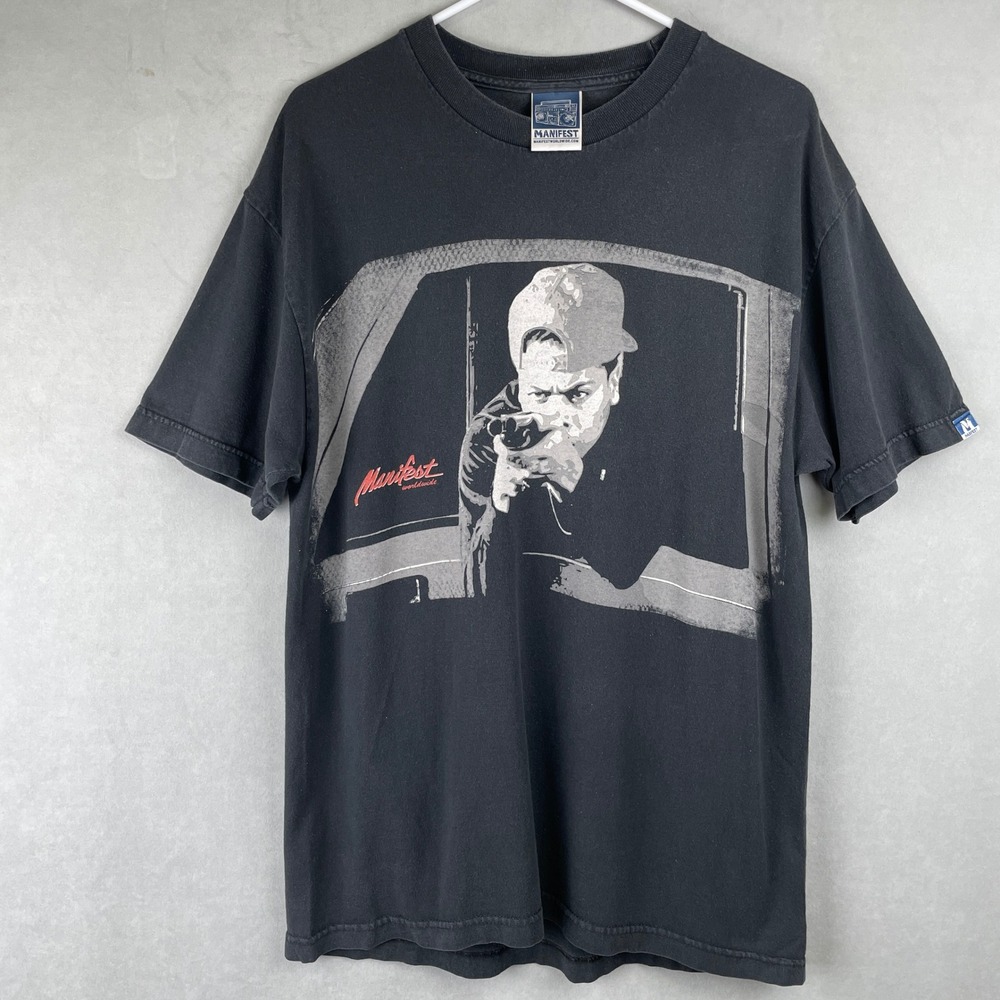 Manifest Worldwide Boyz N The Hyundai Graphic TShirt Black Rickys Shooter L Rare
